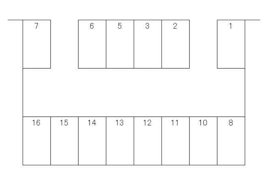 惠パーキングの駐車配置図