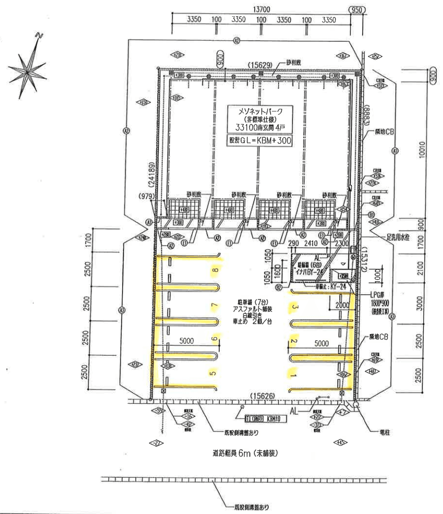 Troopの駐車配置図