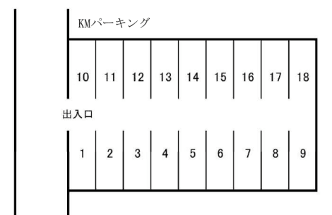 KMパーキングの駐車配置図