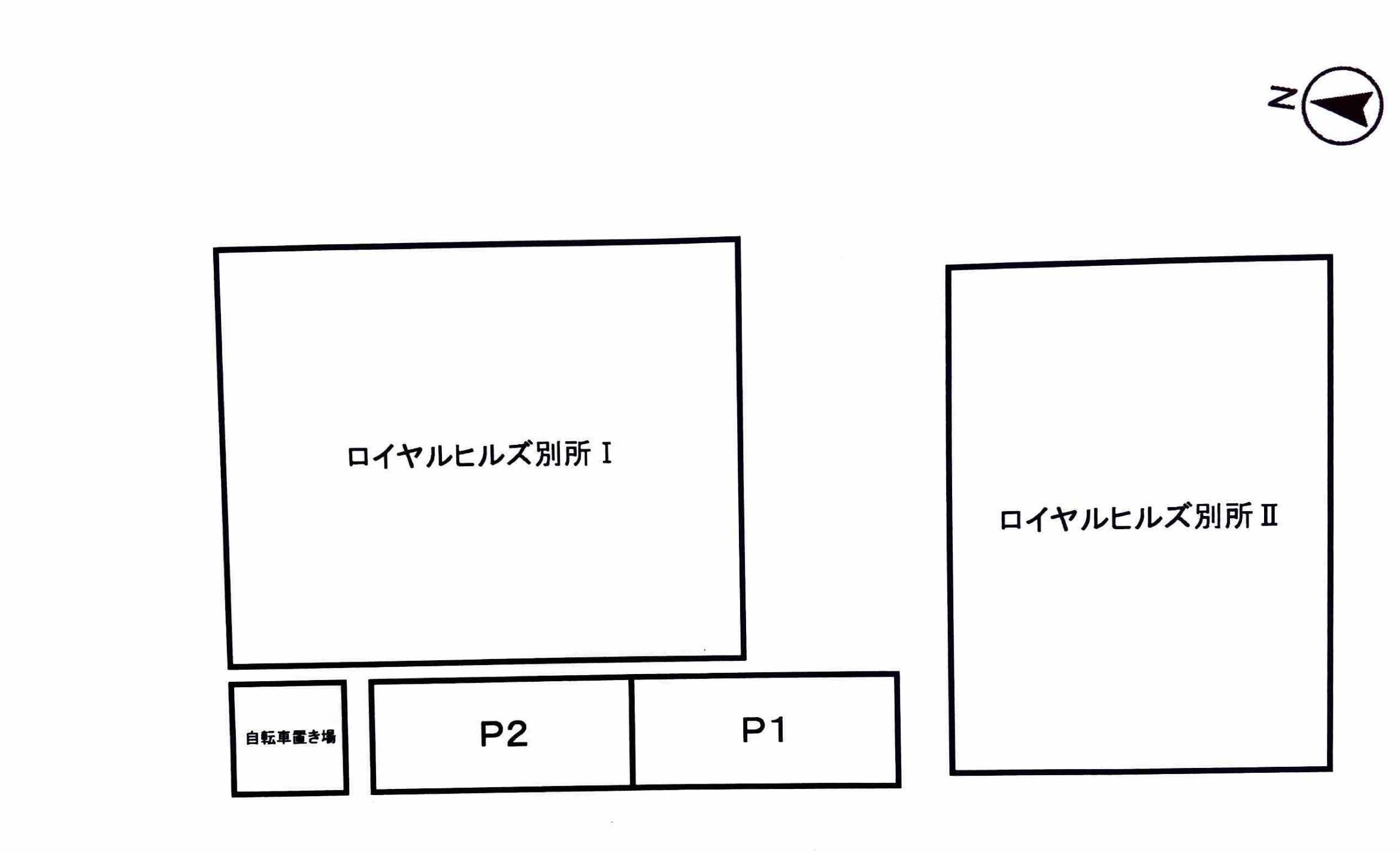 ロイヤルヒルズ別所の駐車配置図