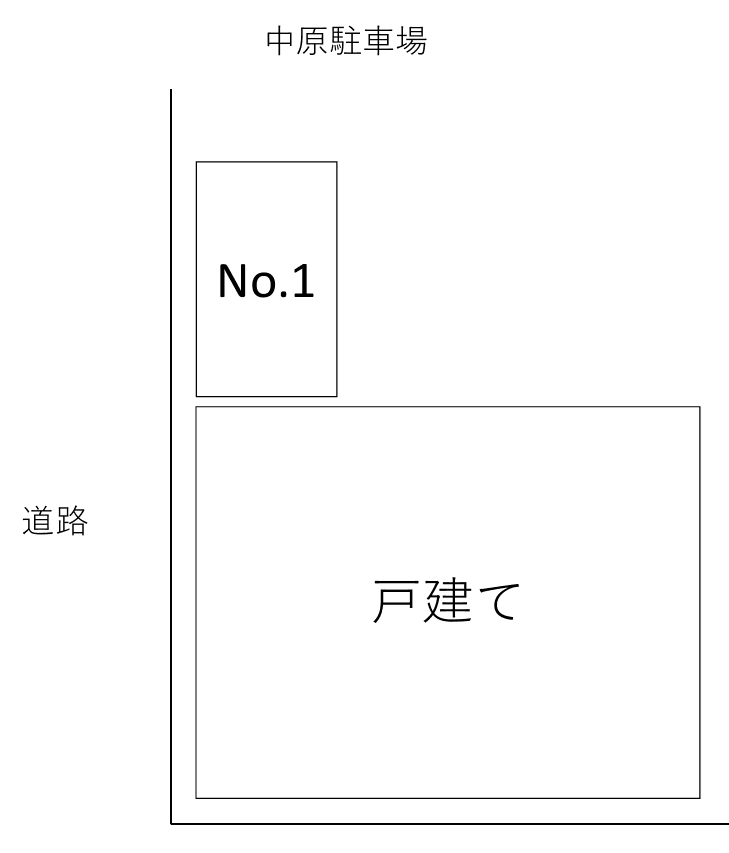 中原駐車場の駐車配置図