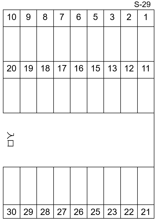 S-29の駐車配置図