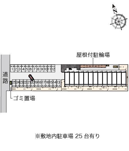 クレイノアークハイムⅢ(56108)の駐車配置図