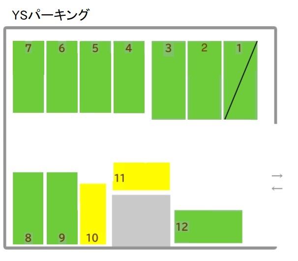 YSパーキングの駐車配置図