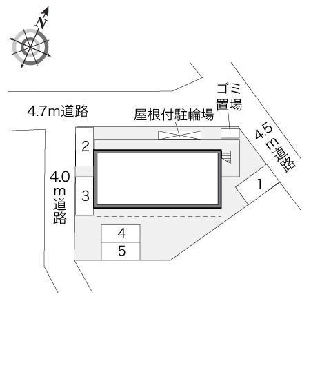 和白駅前(33939)の駐車配置図