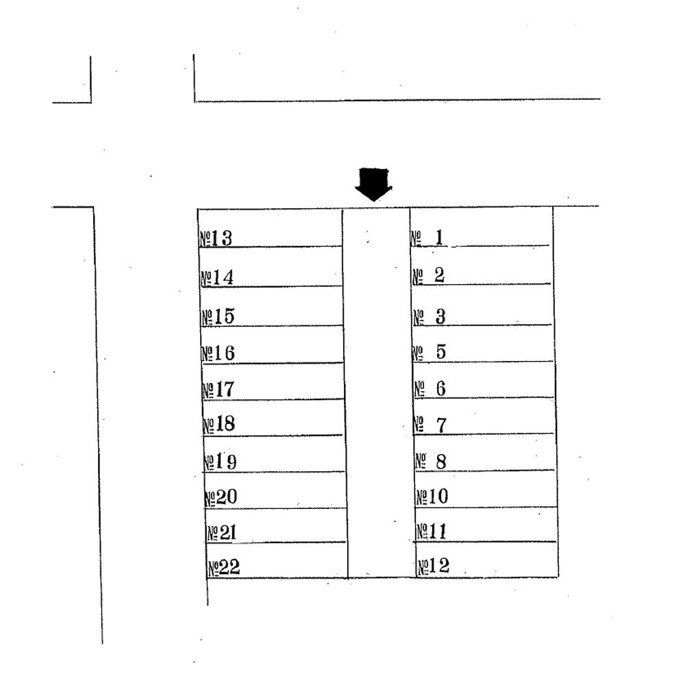 サンデーパーキング西五所の駐車配置図