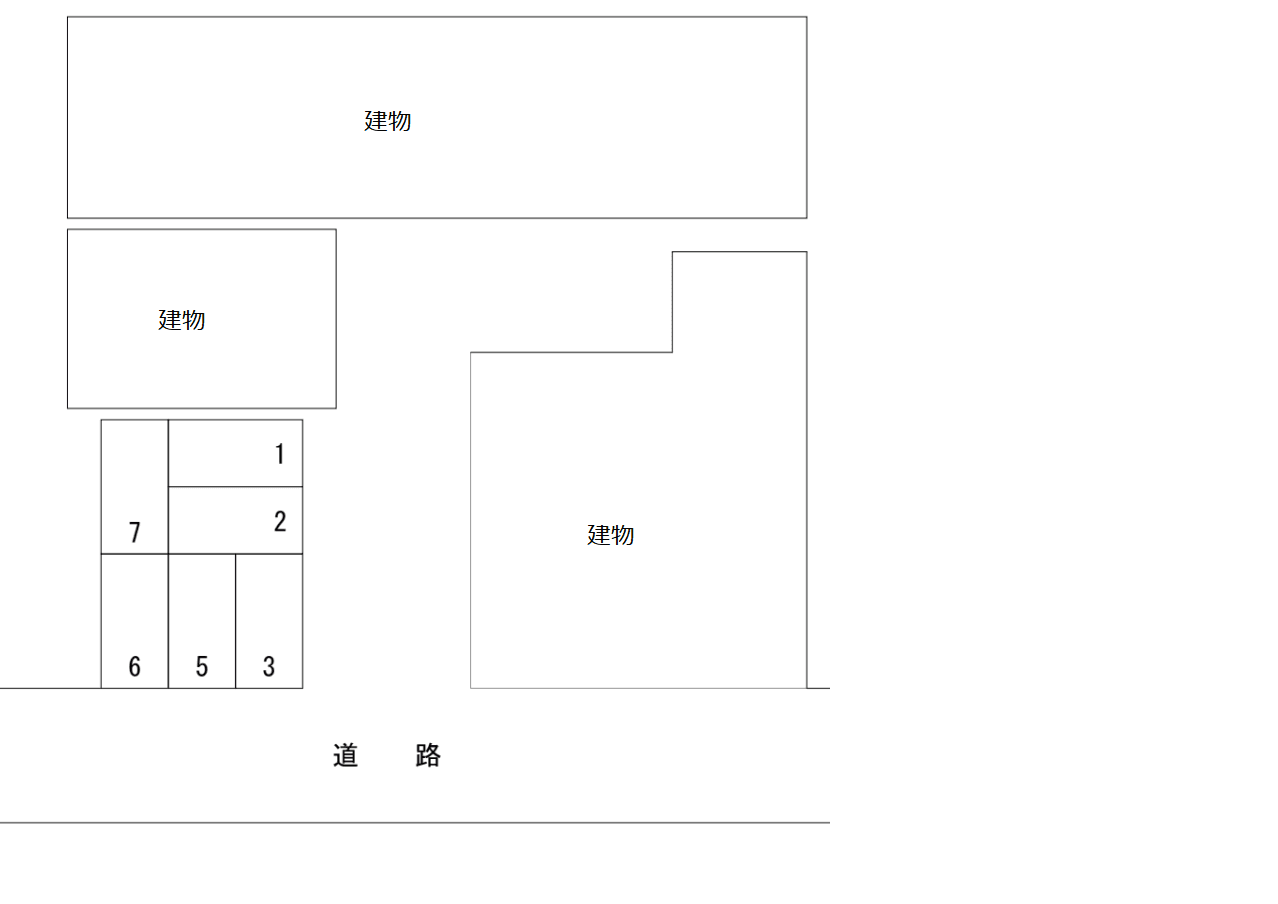 さくらパーキングの駐車配置図