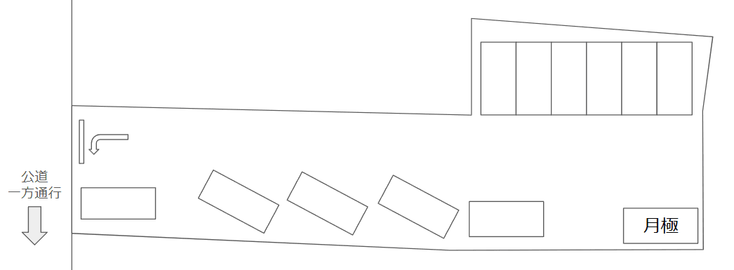 豊田神明町2丁目の駐車配置図