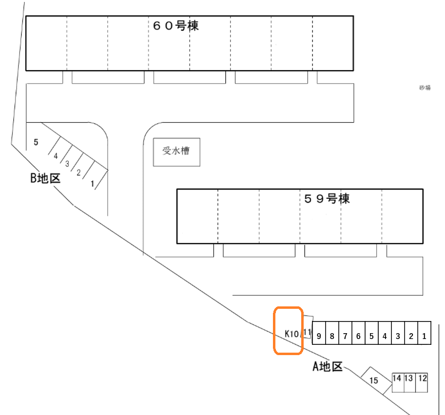 東照宮_K地区の駐車配置図
