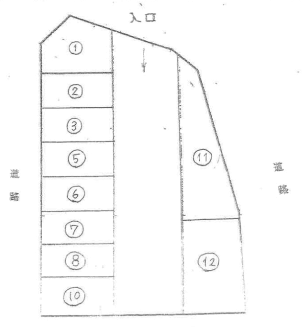 2.藤石ガレージの駐車配置図