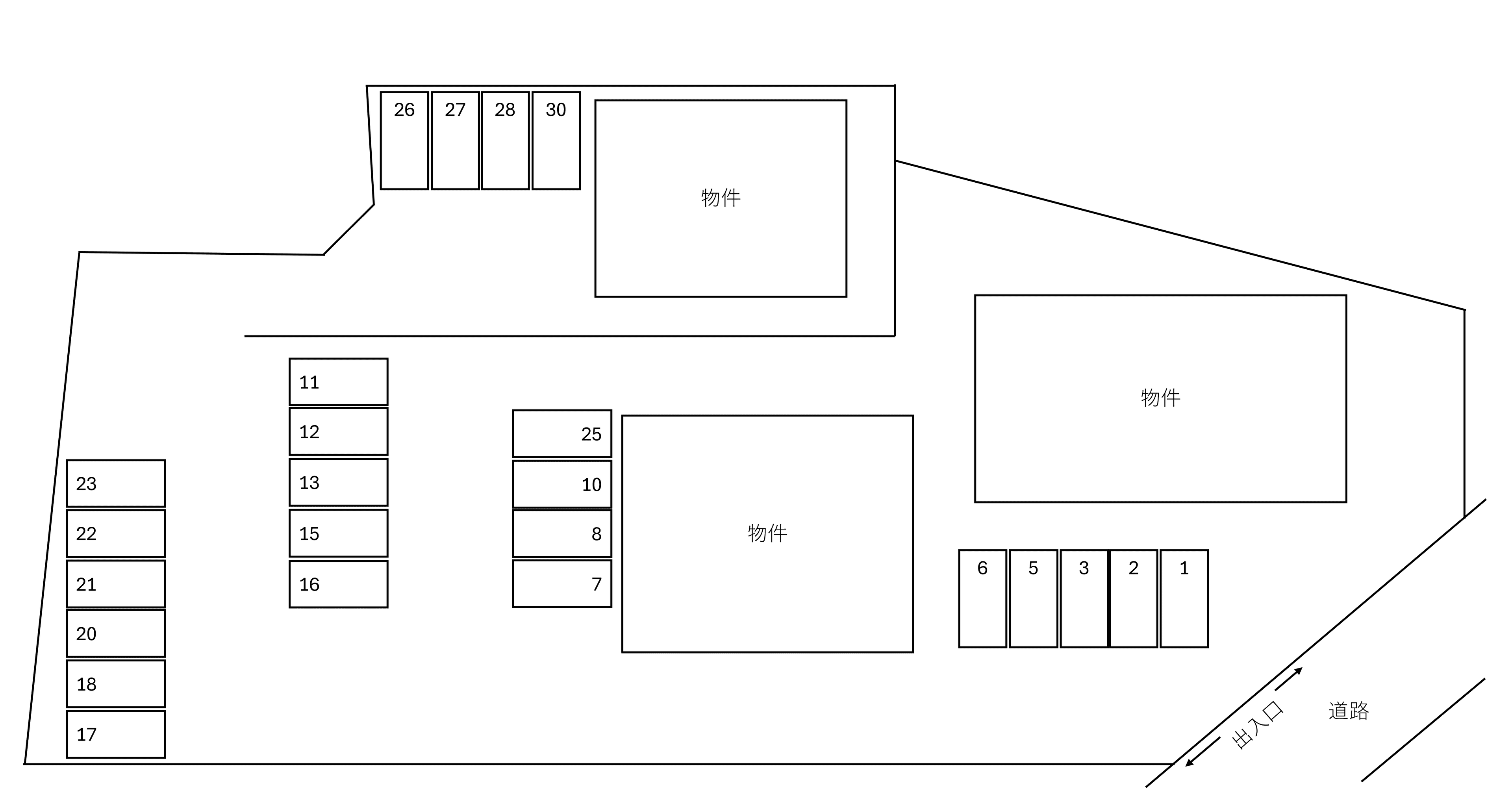 Hayakawa Ⅵの駐車配置図