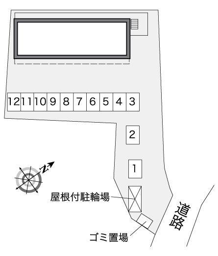 大河原(39973)の駐車配置図
