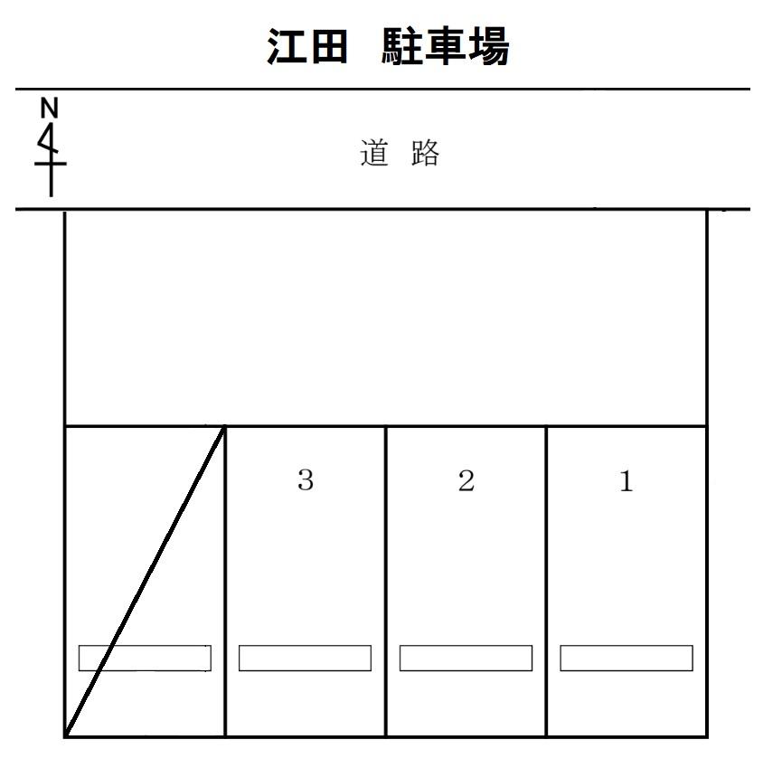 江田 駐車場の駐車配置図