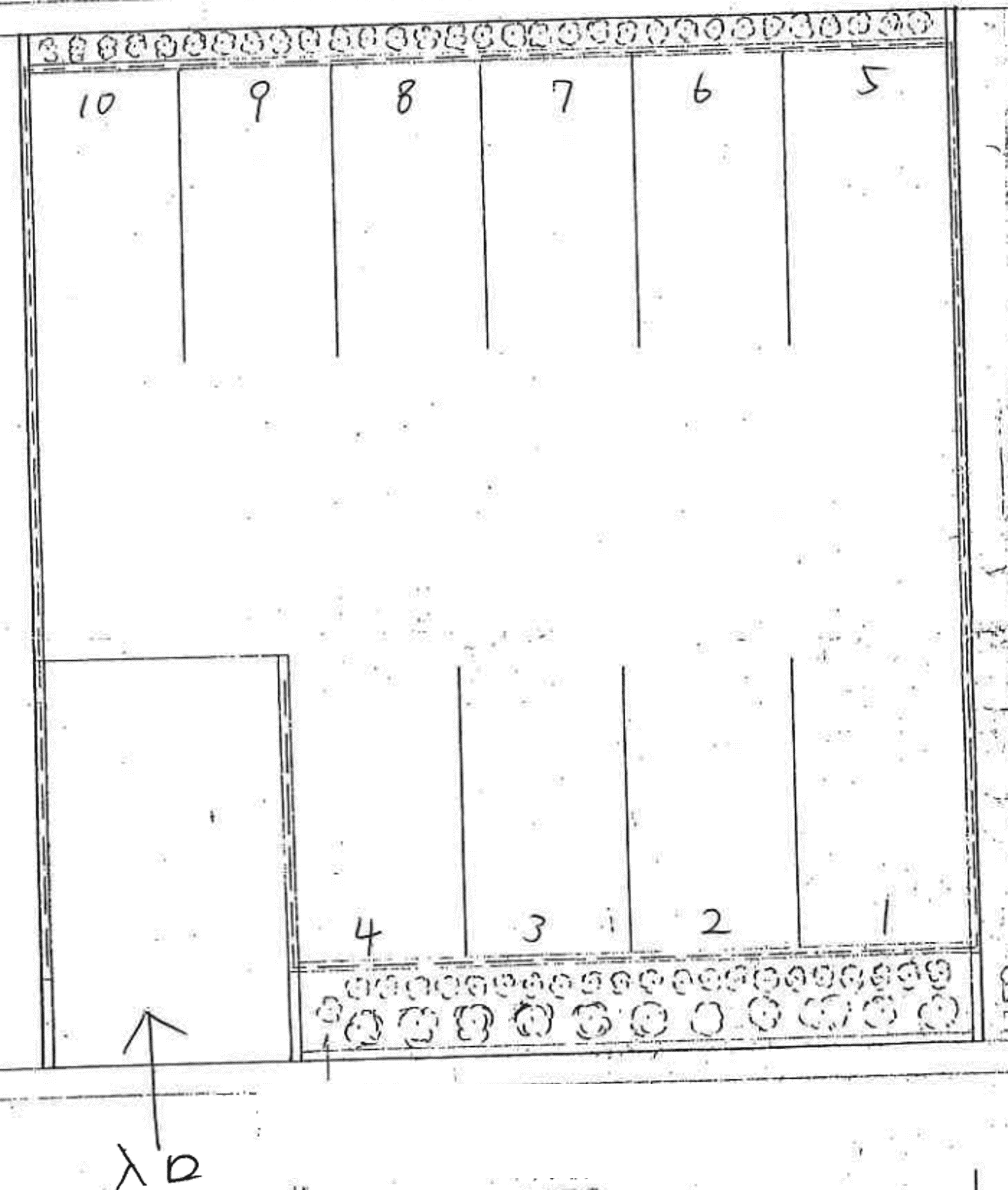 大平台4丁目112-7駐車場の駐車配置図