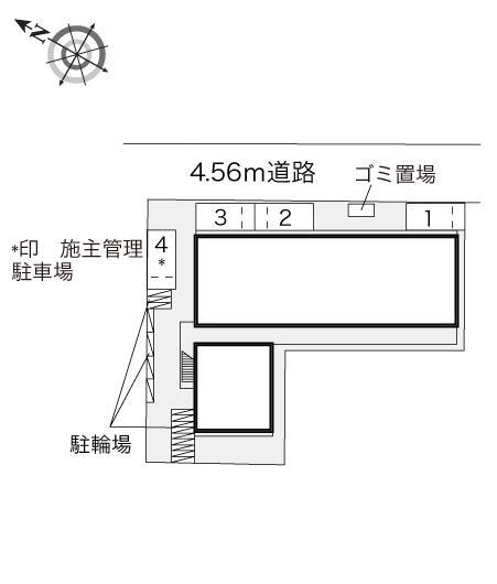 金岡(18503)の駐車配置図