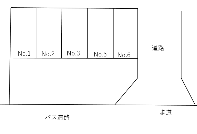 水元駐車場の駐車配置図