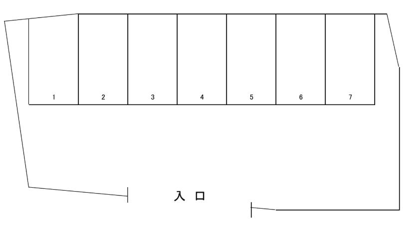 AS駐車場の駐車配置図