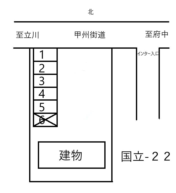 JA国立-22の駐車配置図