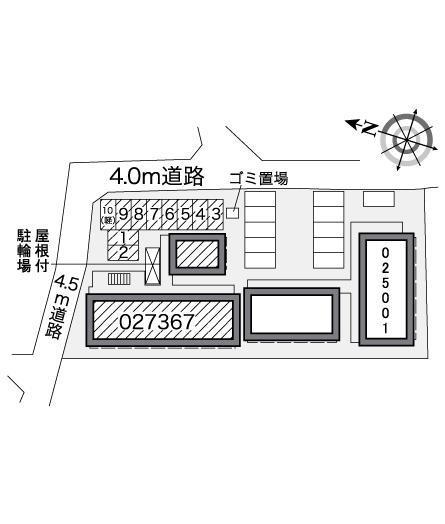 カサブランカⅡ(27367)の駐車配置図