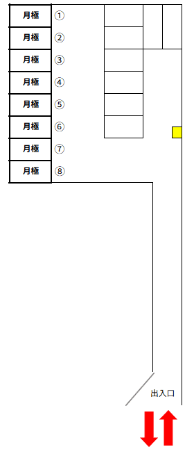 さいたま内谷第1の駐車配置図