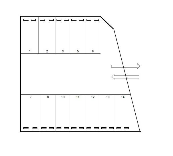 J-928の駐車配置図