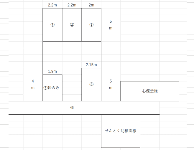 パーキング21の駐車配置図