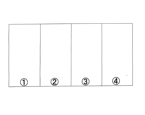 敷田パーキングの駐車配置図