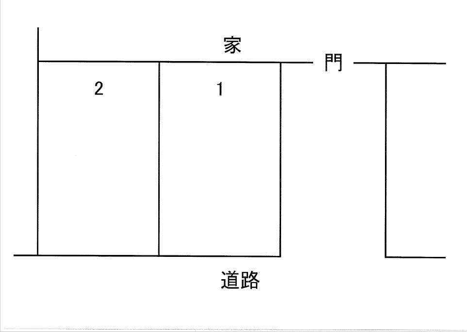 豊田市中根町奥西山1-1月極駐車場の駐車配置図