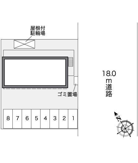 セピアコート(27066)の駐車配置図