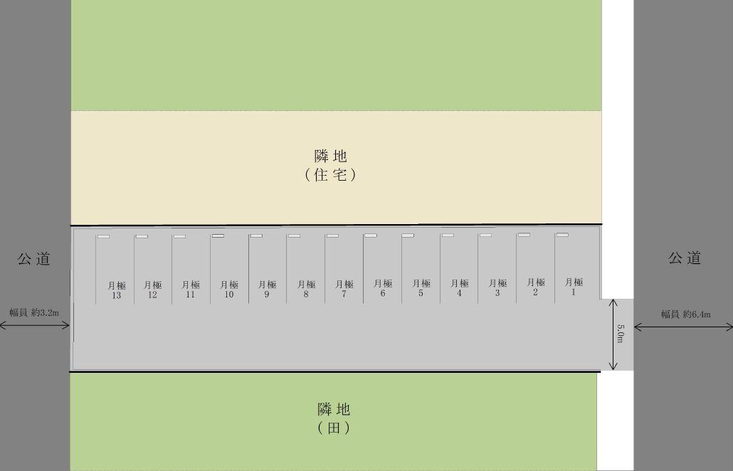 主税町不動産大治駐車場の駐車配置図