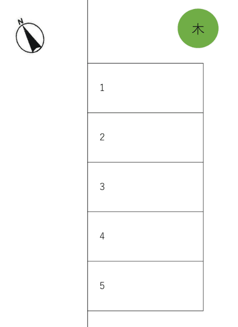 古志原6丁目駐車場の駐車配置図
