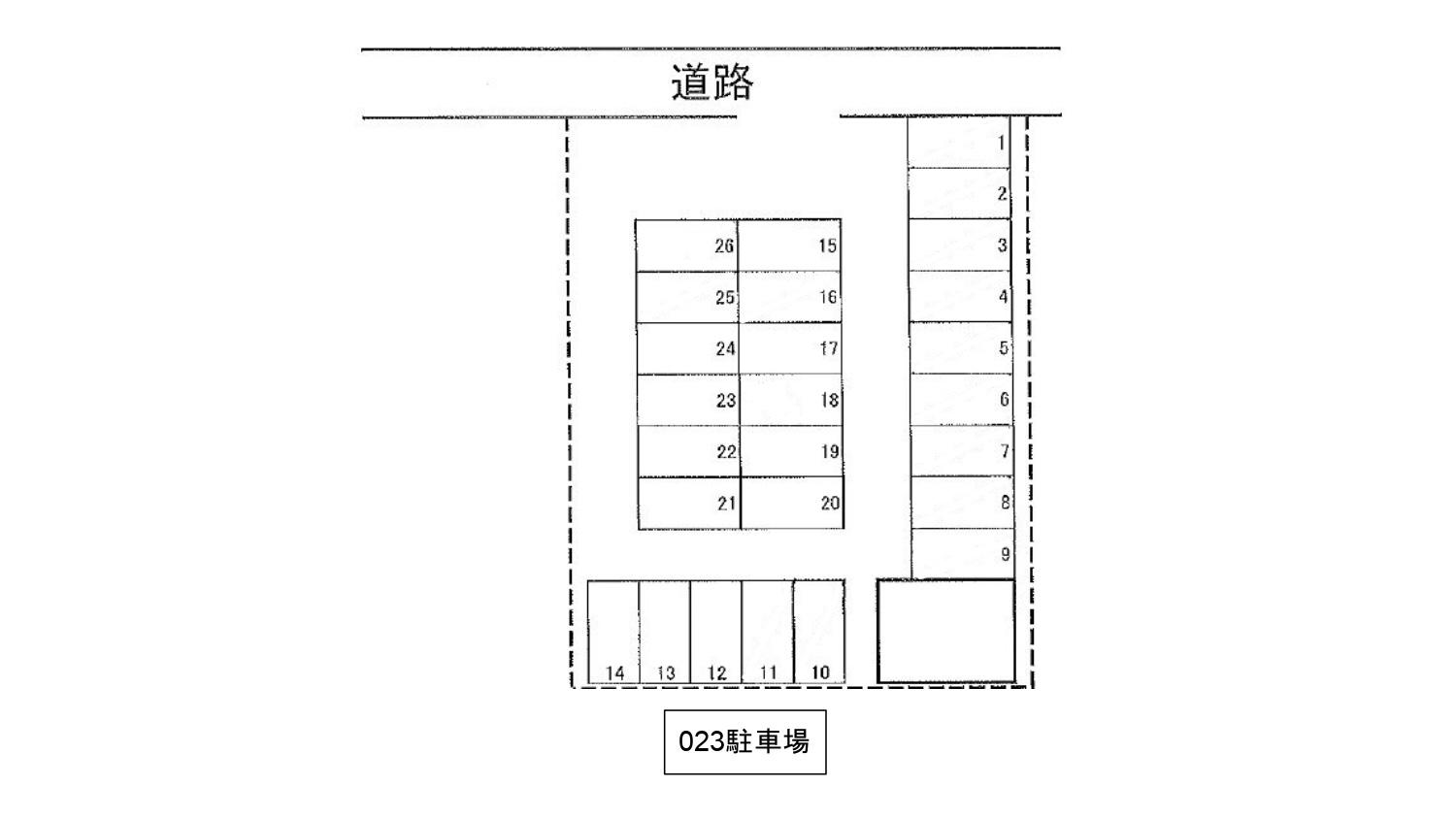023駐車場の駐車配置図
