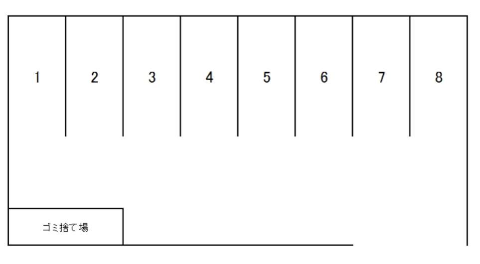 テイク駐車場の駐車配置図