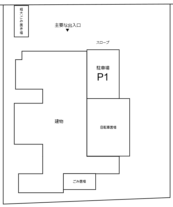 ブライズ住吉の駐車配置図