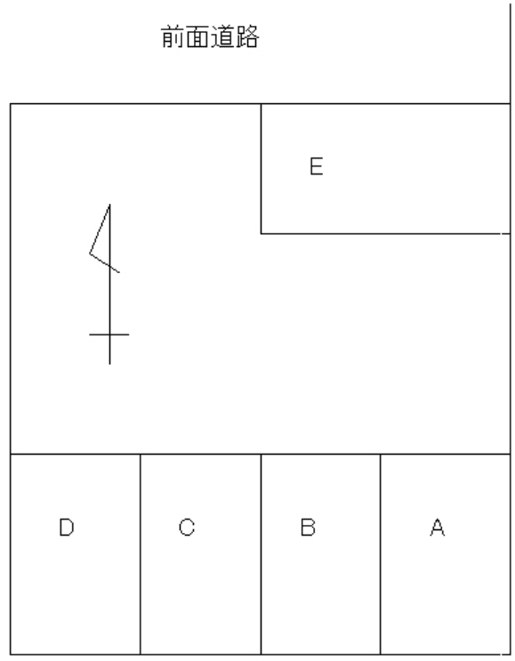 品田パーキングの駐車配置図