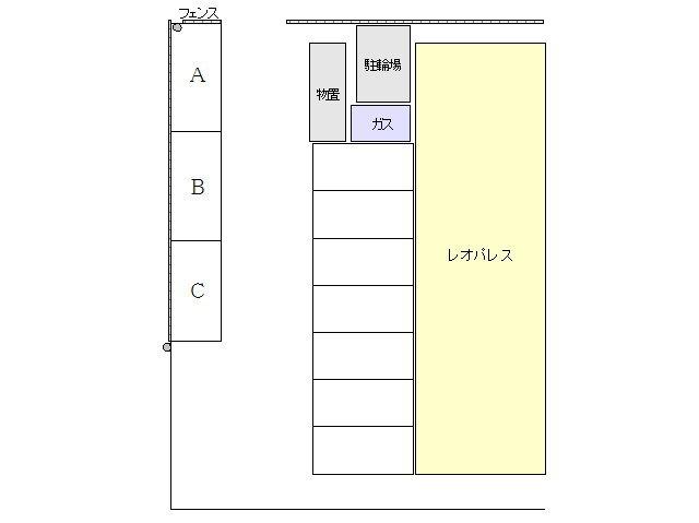 長澤パーキングの駐車配置図
