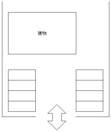 コウシン駐車場の駐車配置図