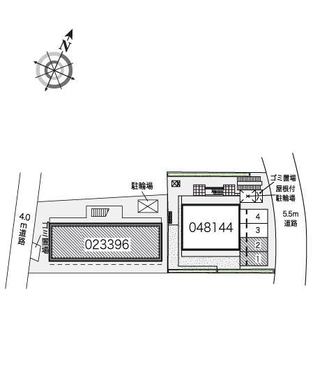 プレーヌⅢ(48144)の駐車配置図