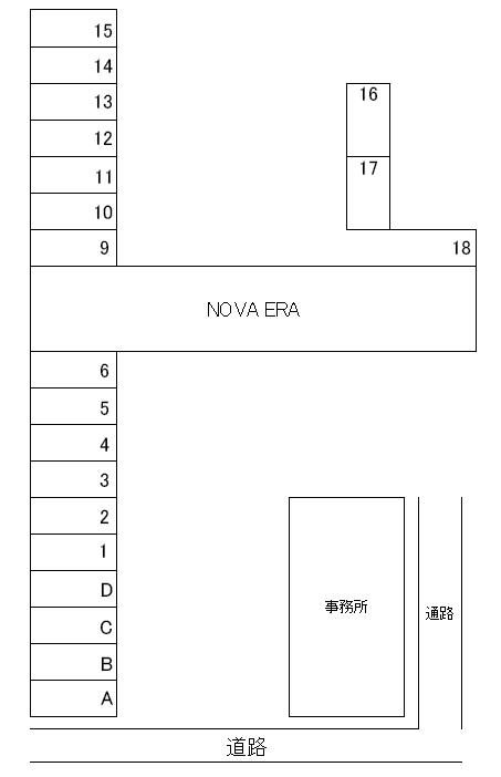 NOVA ERAの駐車配置図