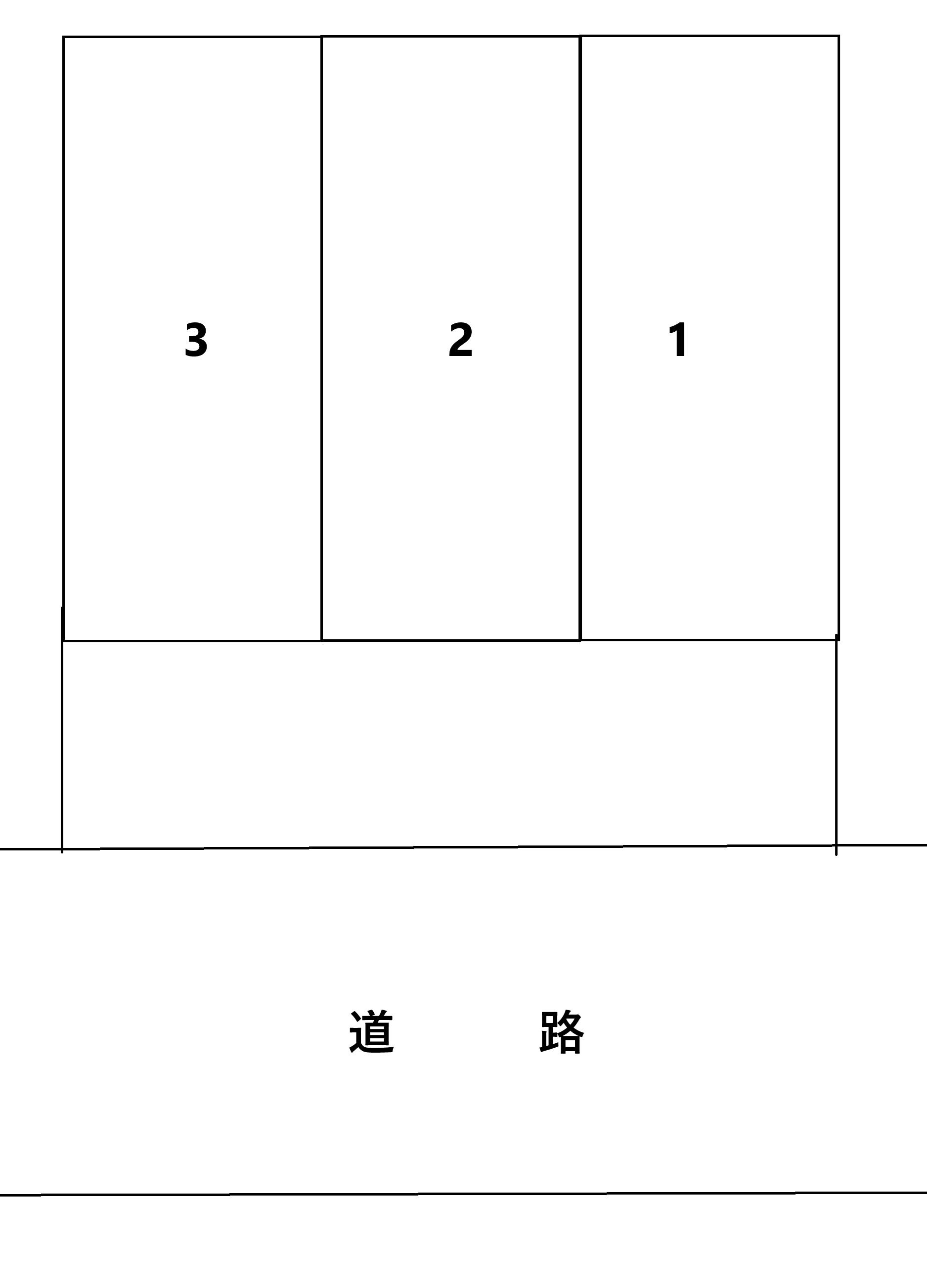 さいたま市渡邉駐車場の駐車配置図