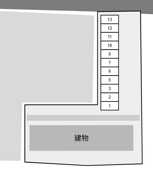 チェリー・ブロッサム別駐車場の駐車配置図
