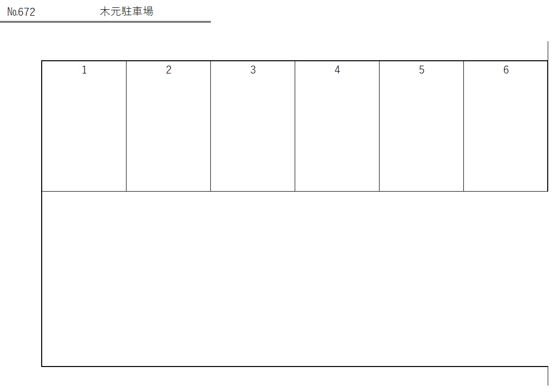木元駐車場の駐車配置図