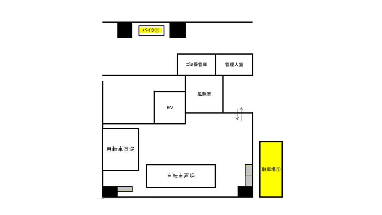 リヴシティ堀切菖蒲園の駐車配置図