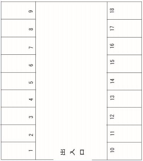 ㈲住吉本通りビル様小田井町駐車場の駐車配置図