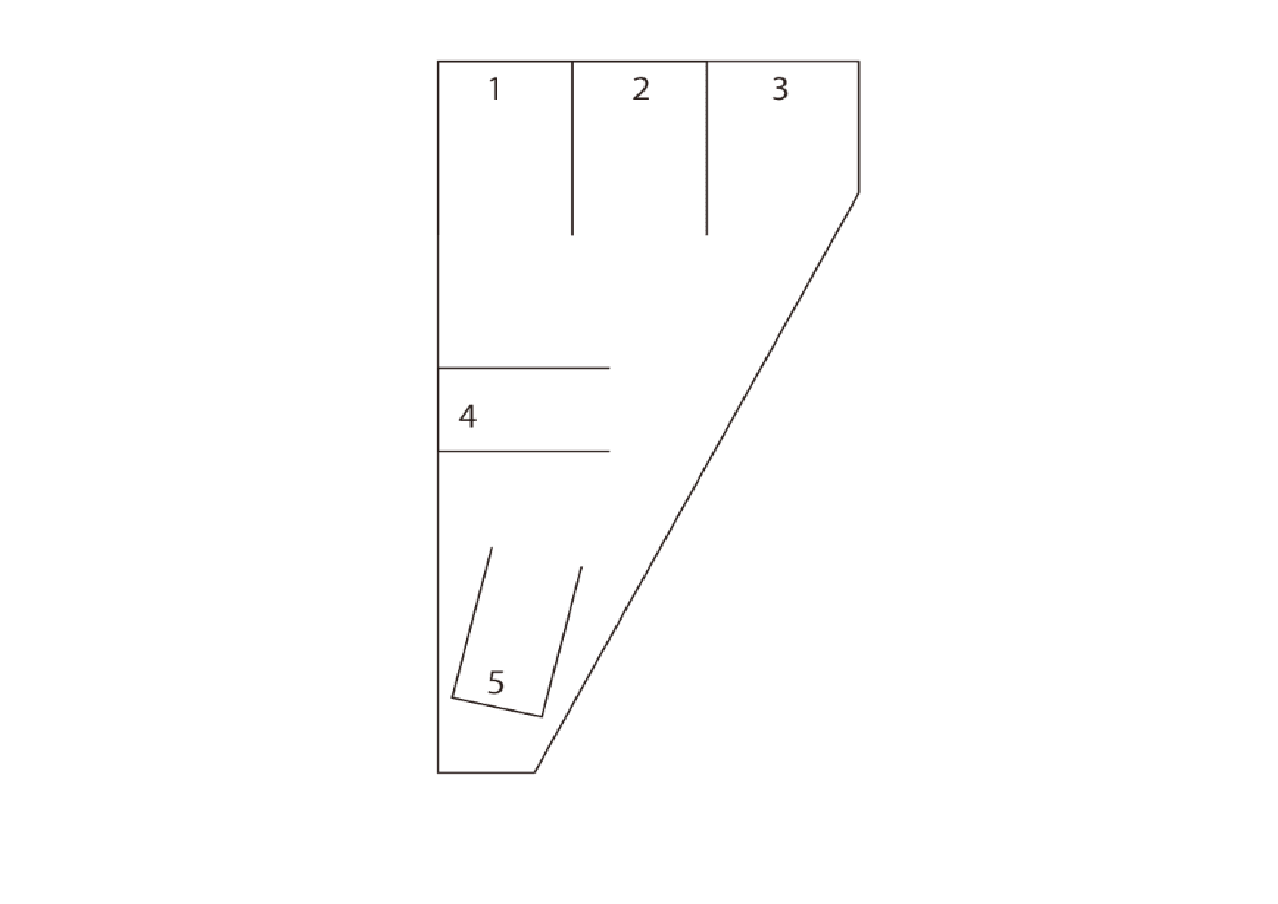 重田駐車場の駐車配置図