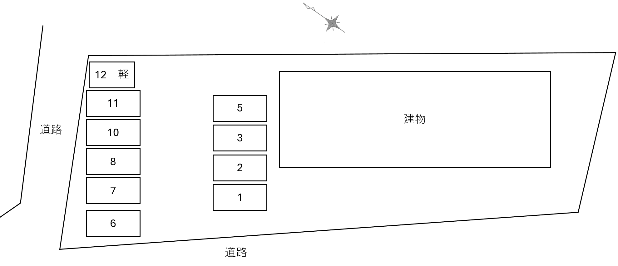 La Aina別駐車場の駐車配置図