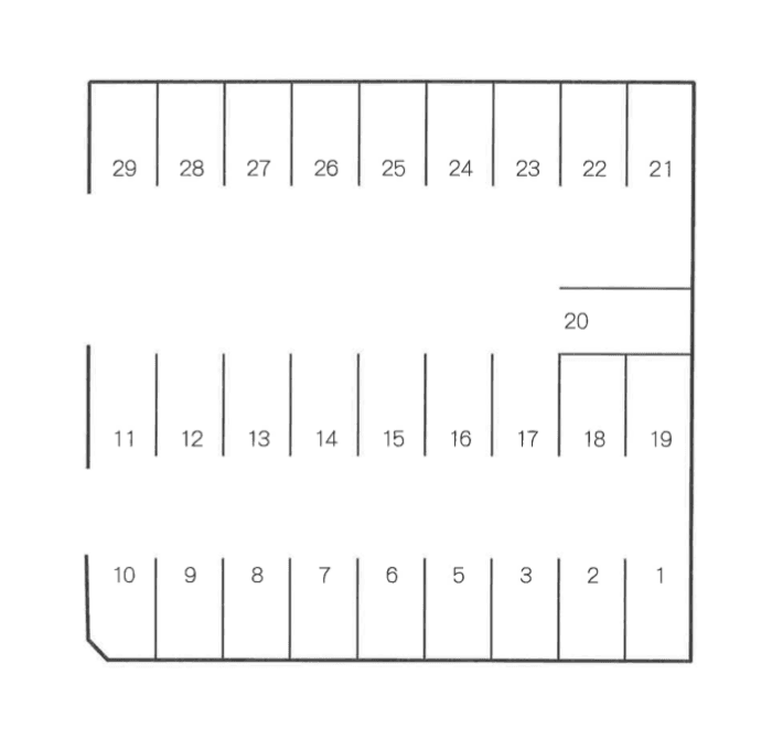 坂田駐車場の駐車配置図