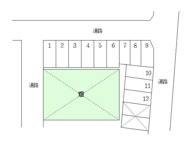 東安庭吉田月極駐車場の駐車配置図