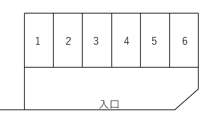 指田第3駐車場の駐車配置図