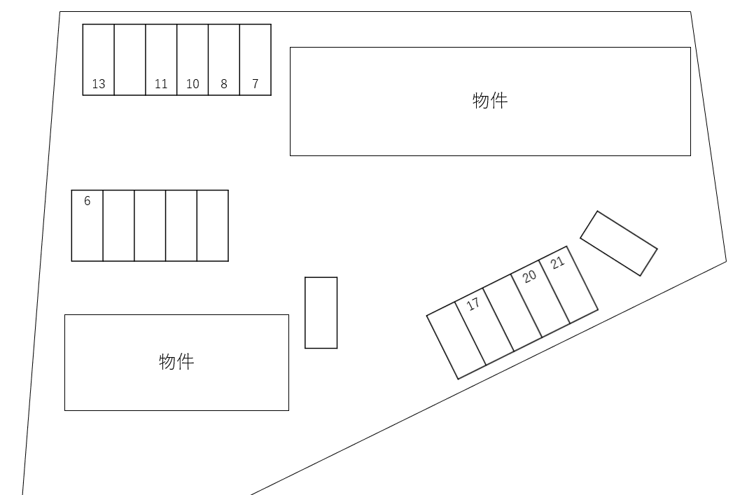 Precedeo A・B別駐車場の駐車配置図